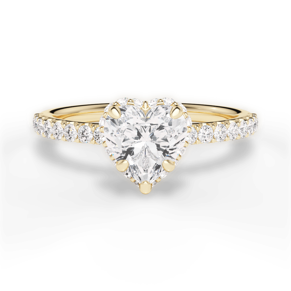 14kt Yellow Gold/18kt Yellow Gold/heart/top
