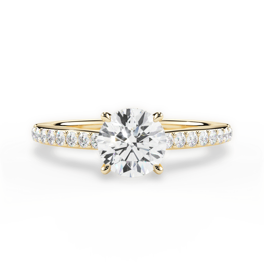 14kt Yellow Gold/18kt Yellow Gold/round/top