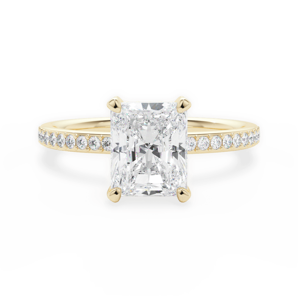 14kt Yellow Gold/18kt Yellow Gold/radiant/top