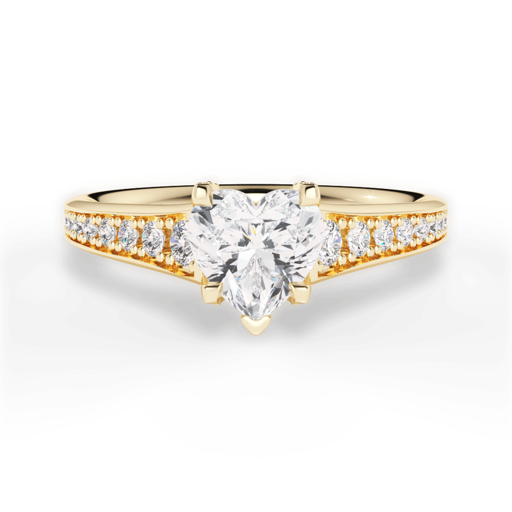 14kt Yellow Gold/18kt Yellow Gold/heart/top