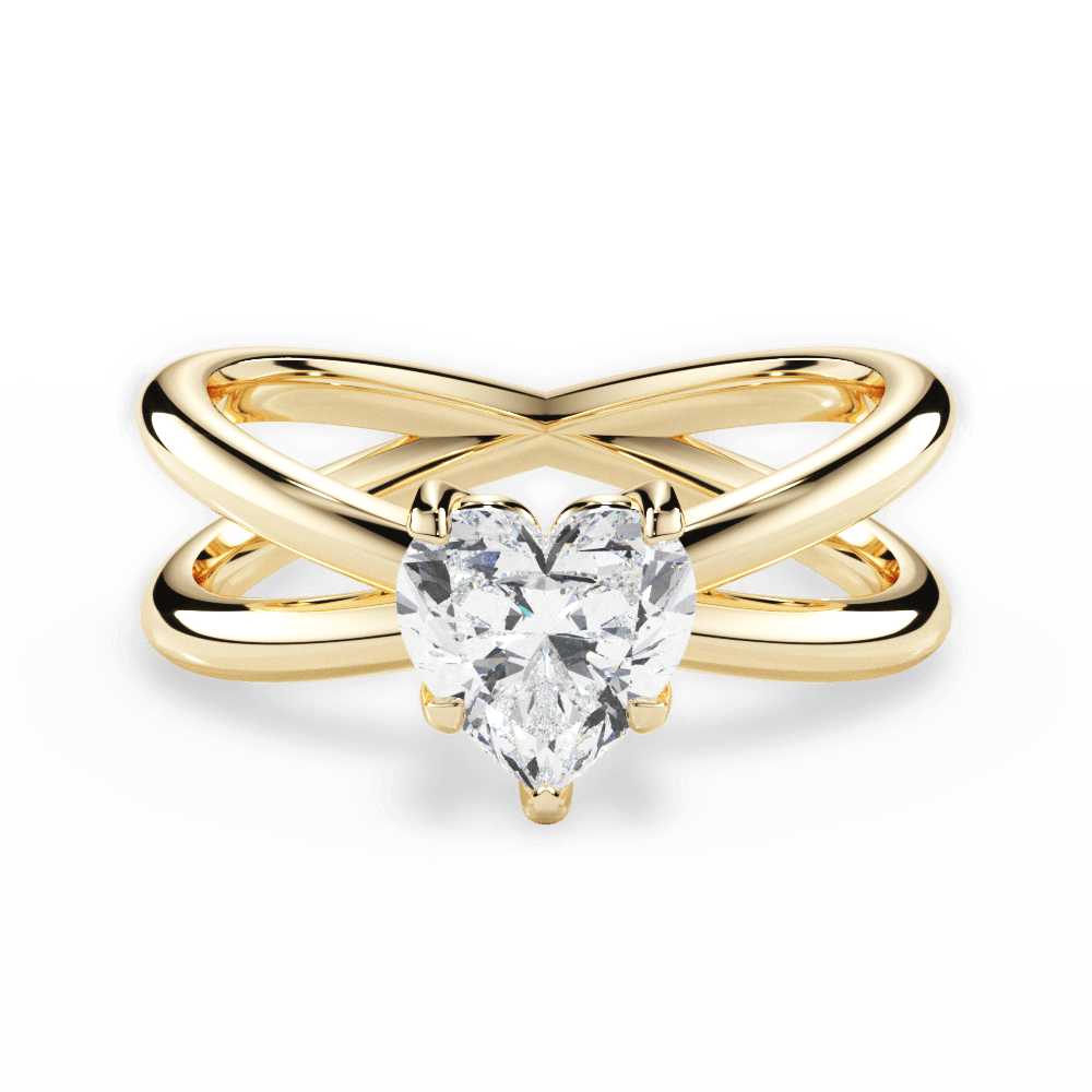 14kt Yellow Gold/18kt Yellow Gold/heart/top