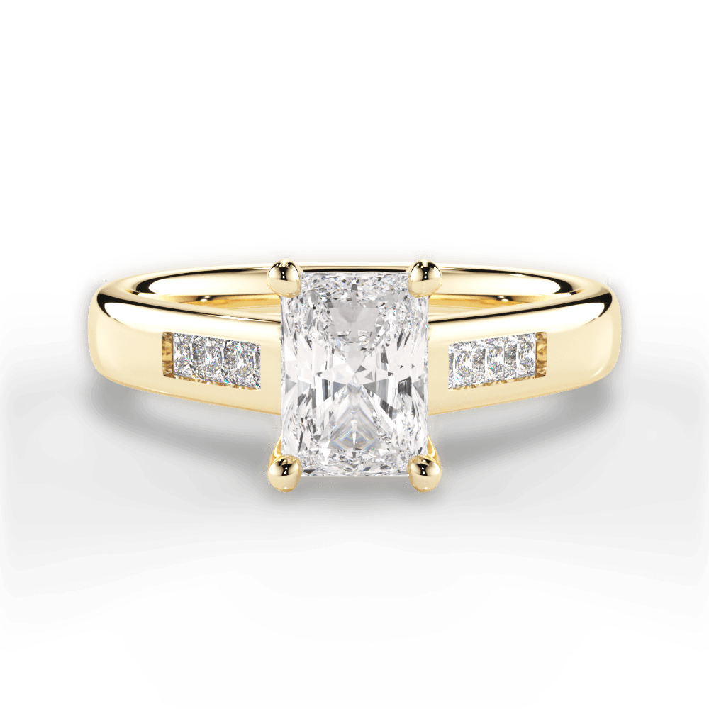 14kt Yellow Gold/18kt Yellow Gold/radiant/top
