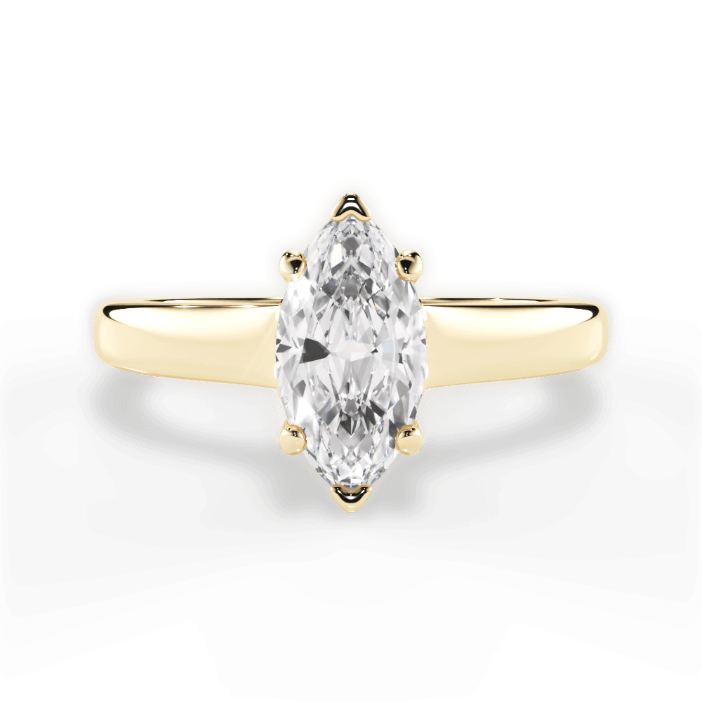 14kt Yellow Gold/18kt Yellow Gold/marquise/top