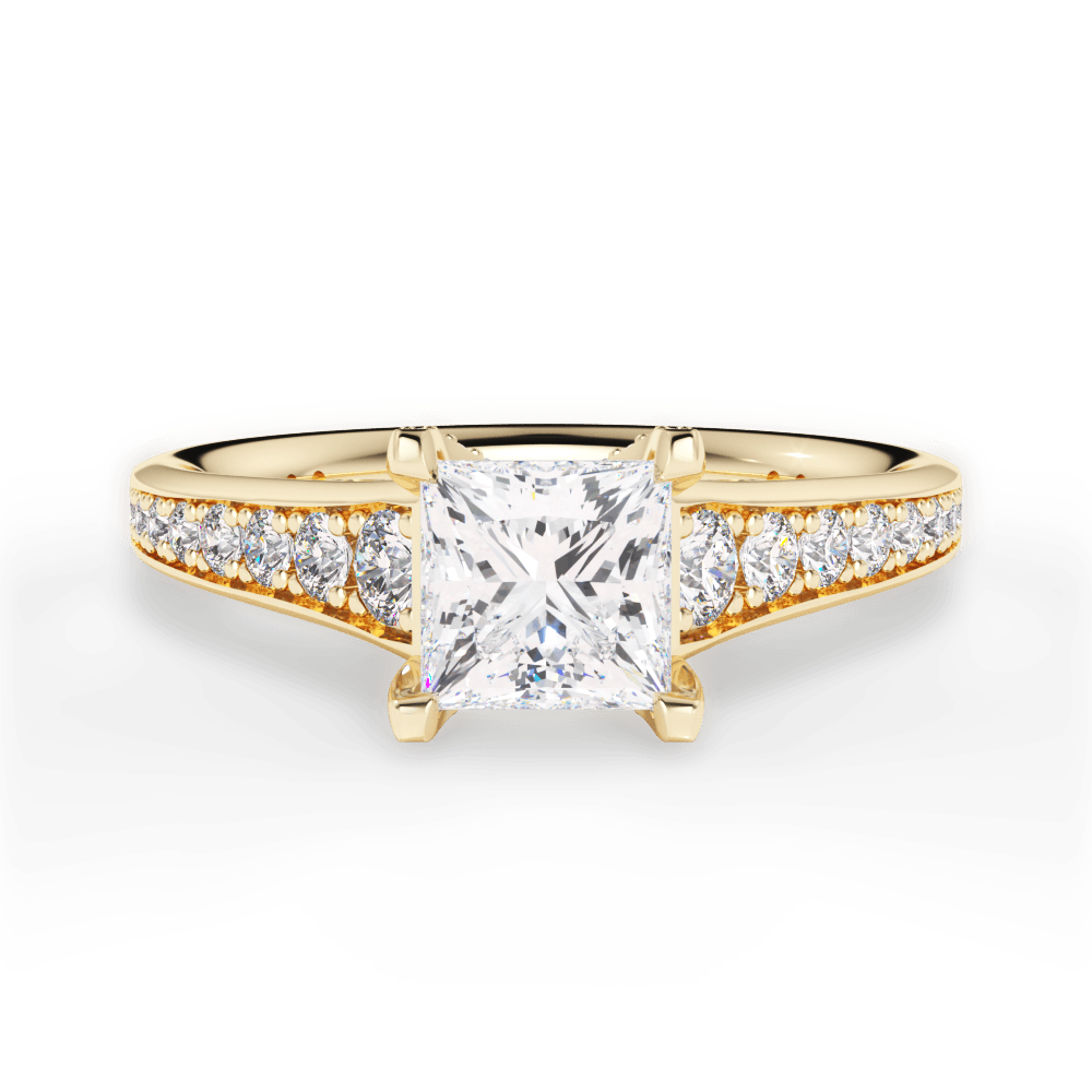 14kt Yellow Gold/18kt Yellow Gold/princess/top