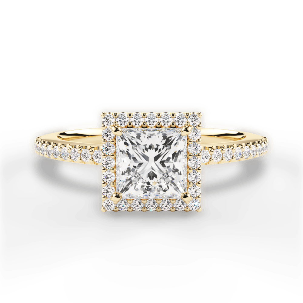 14kt Yellow Gold/18kt Yellow Gold/princess/top