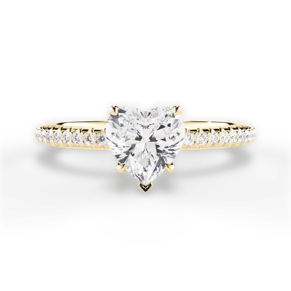 14kt Yellow Gold/18kt Yellow Gold/heart/top