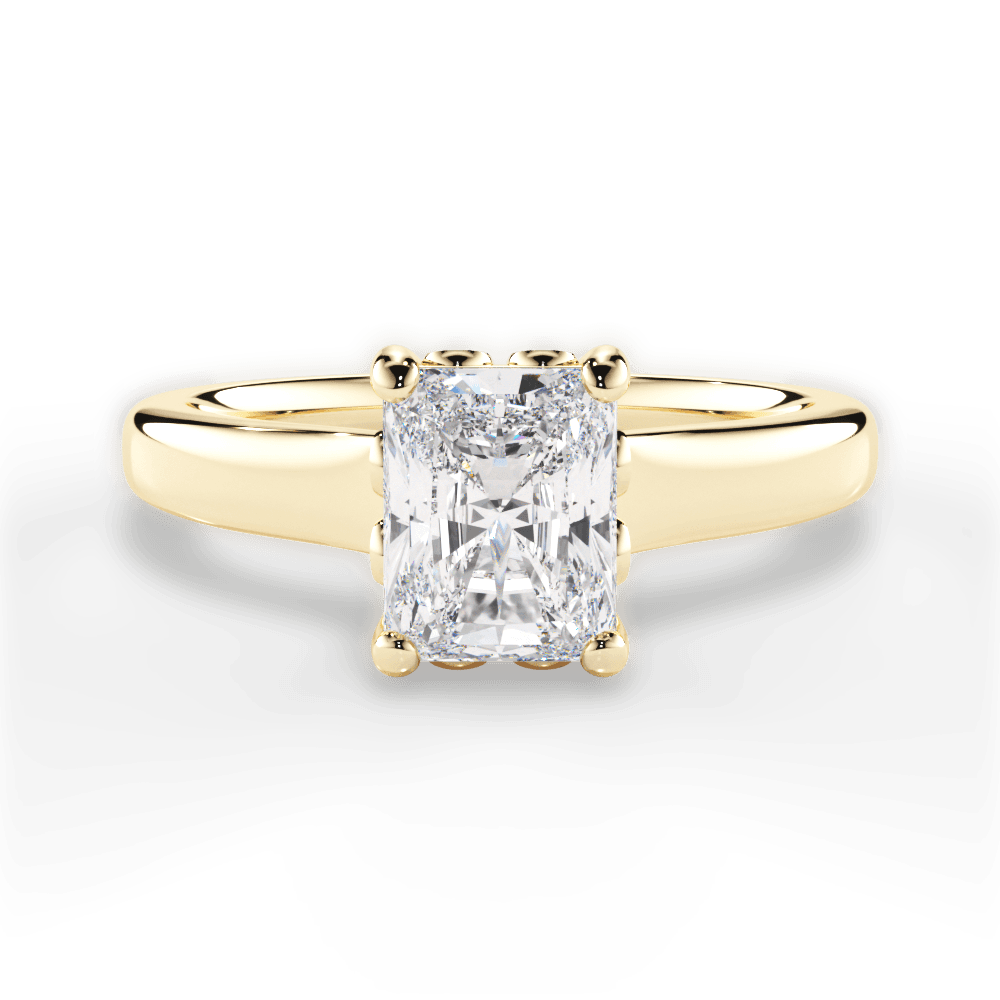 14kt Yellow Gold/18kt Yellow Gold/radiant/top