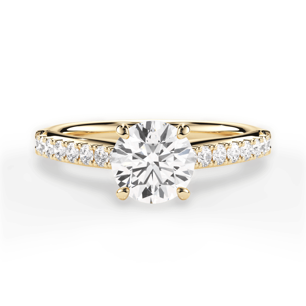 14kt Yellow Gold/18kt Yellow Gold/round/top