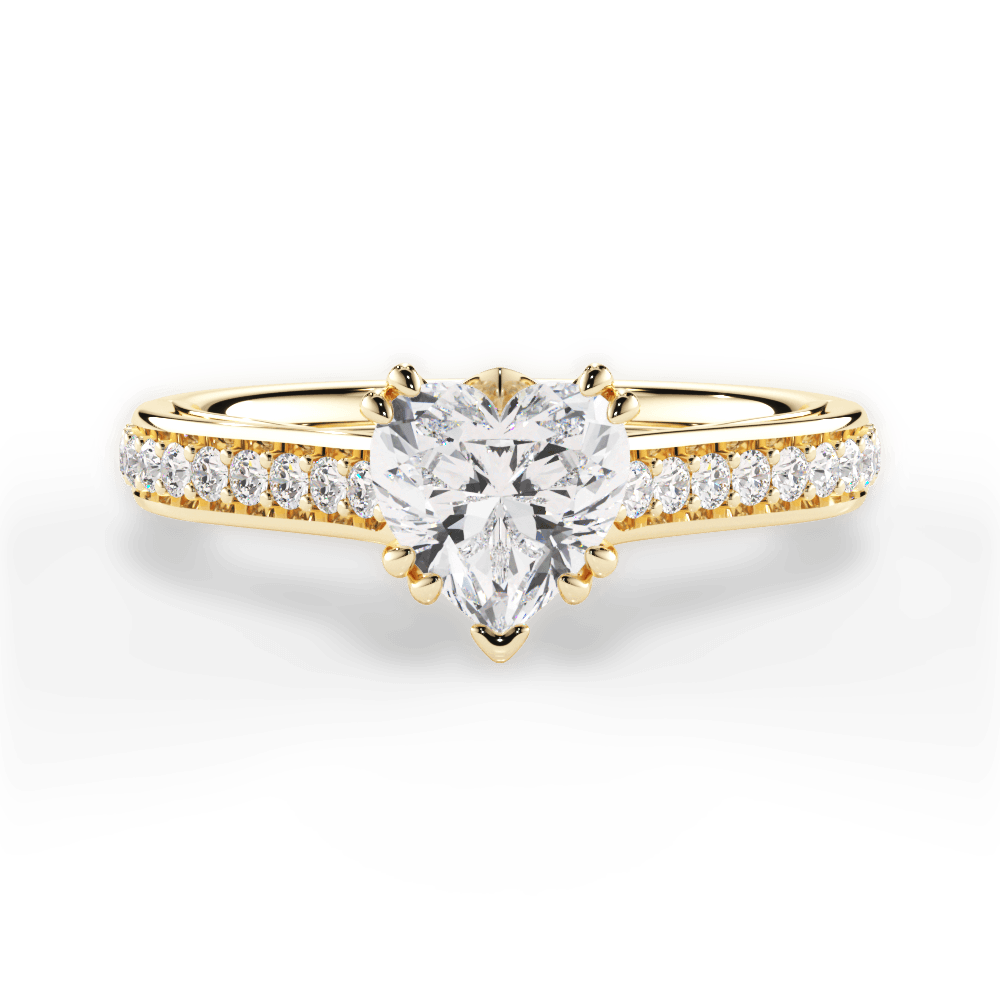 14kt Yellow Gold/18kt Yellow Gold/heart/top