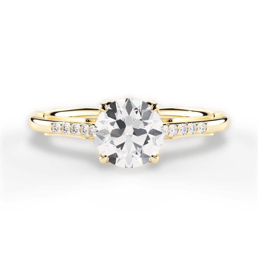 14kt Yellow Gold/18kt Yellow Gold/round/top