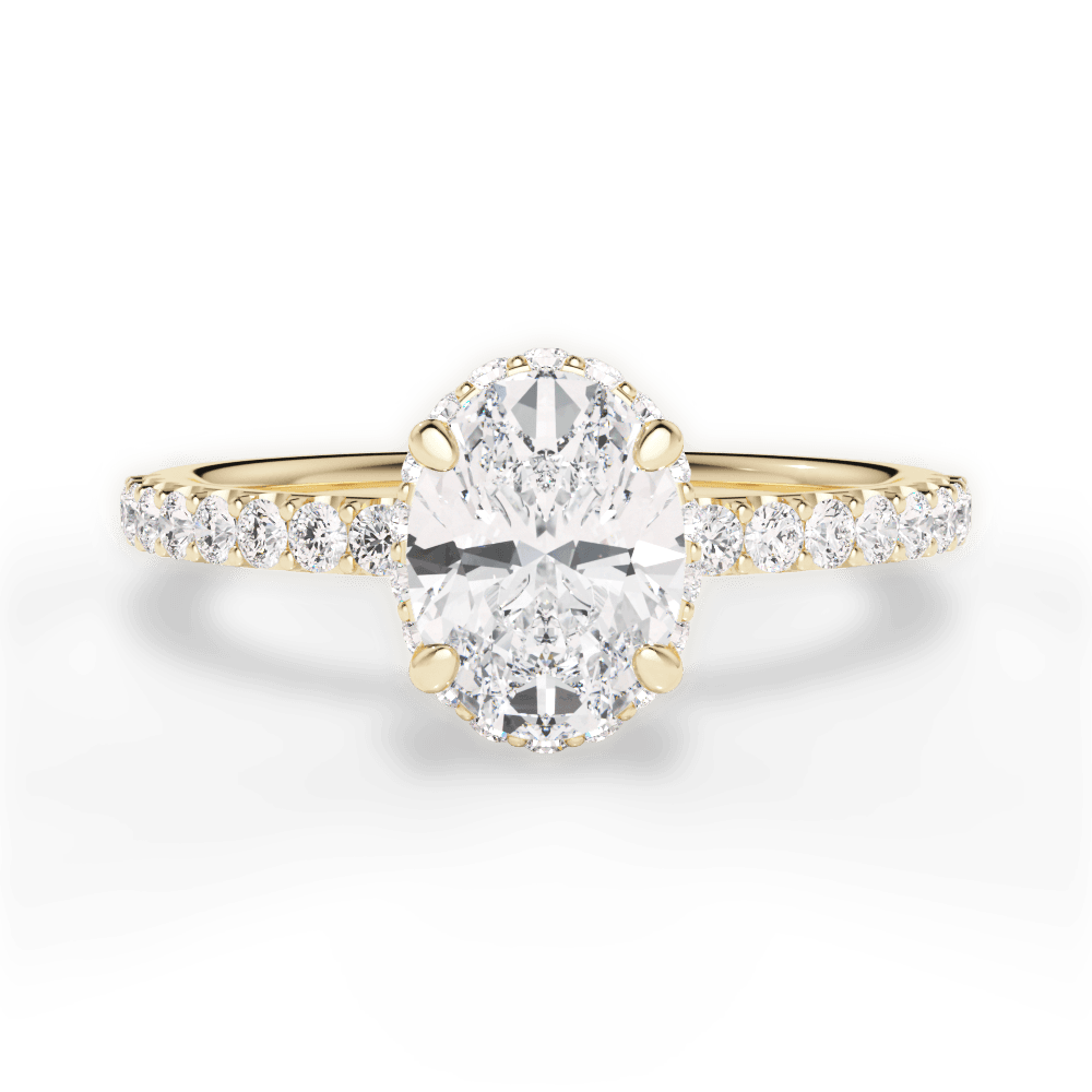 14kt Yellow Gold/18kt Yellow Gold/oval/top