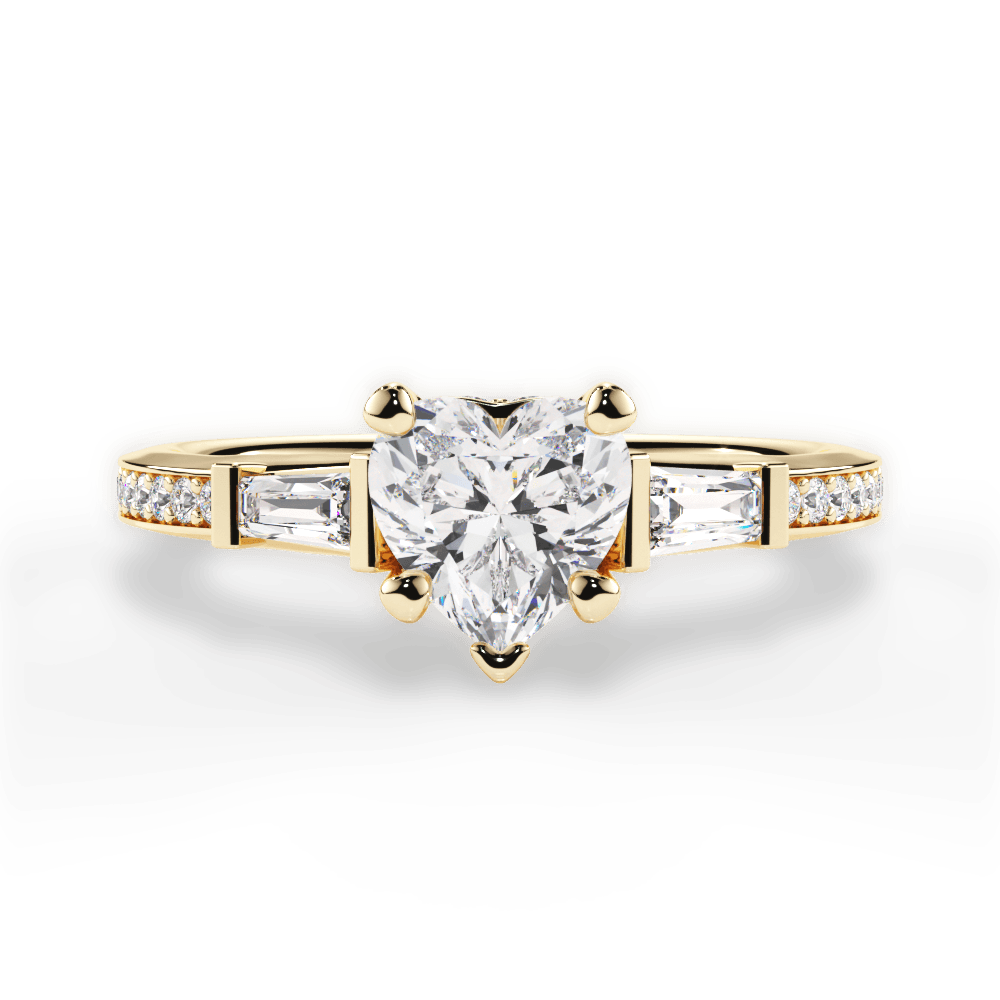 14kt Yellow Gold/18kt Yellow Gold/heart/top