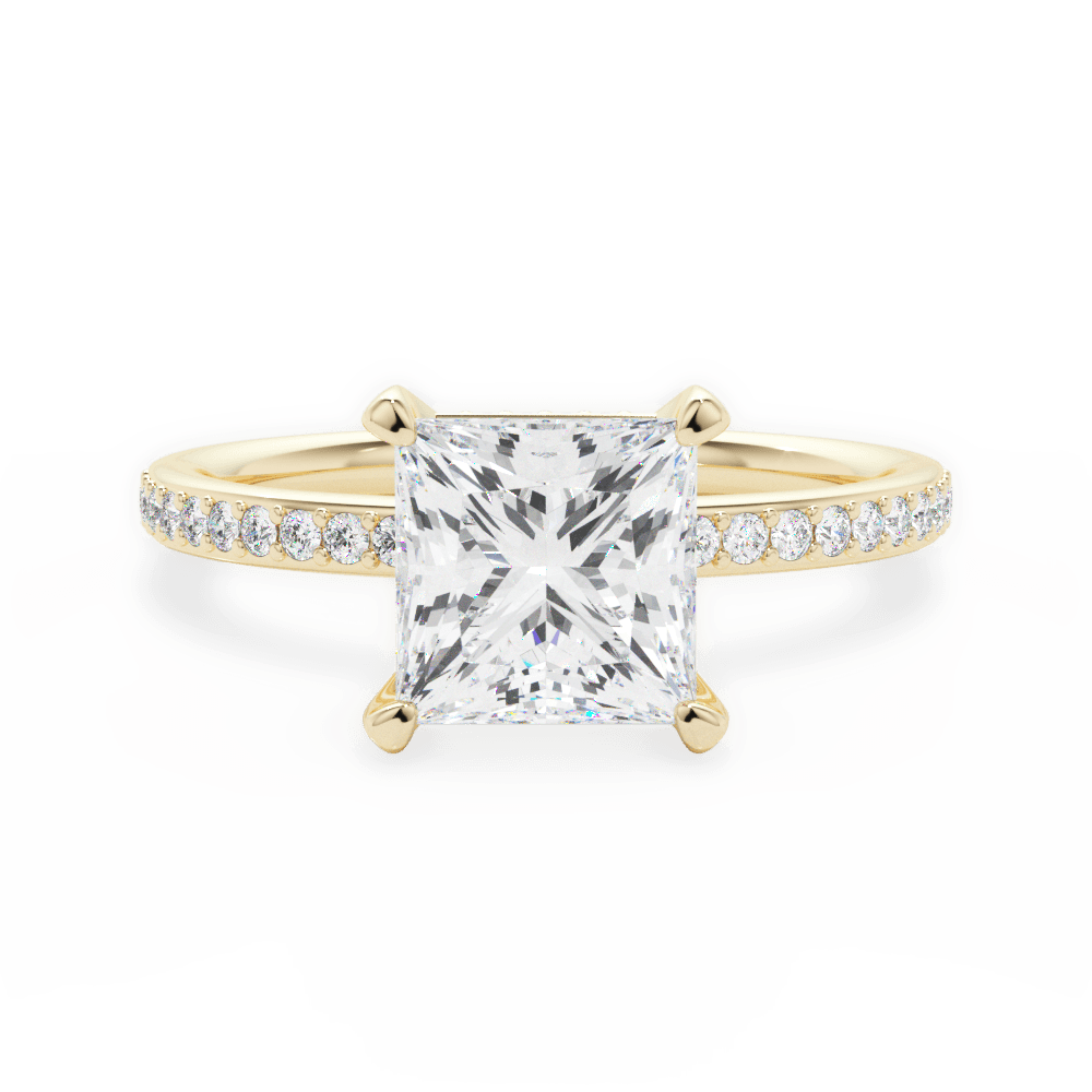 14kt Yellow Gold/18kt Yellow Gold/princess/top