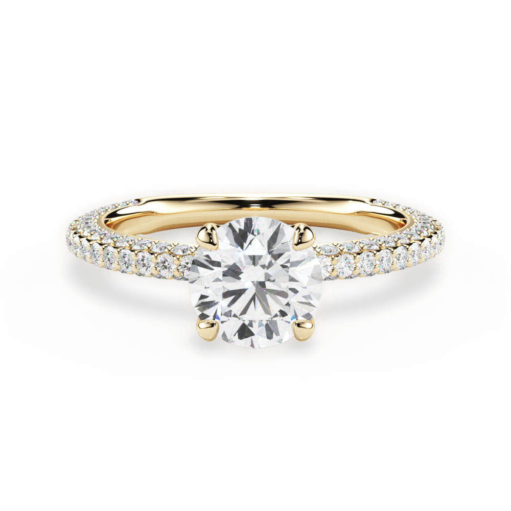 14kt Yellow Gold/18kt Yellow Gold/round/top