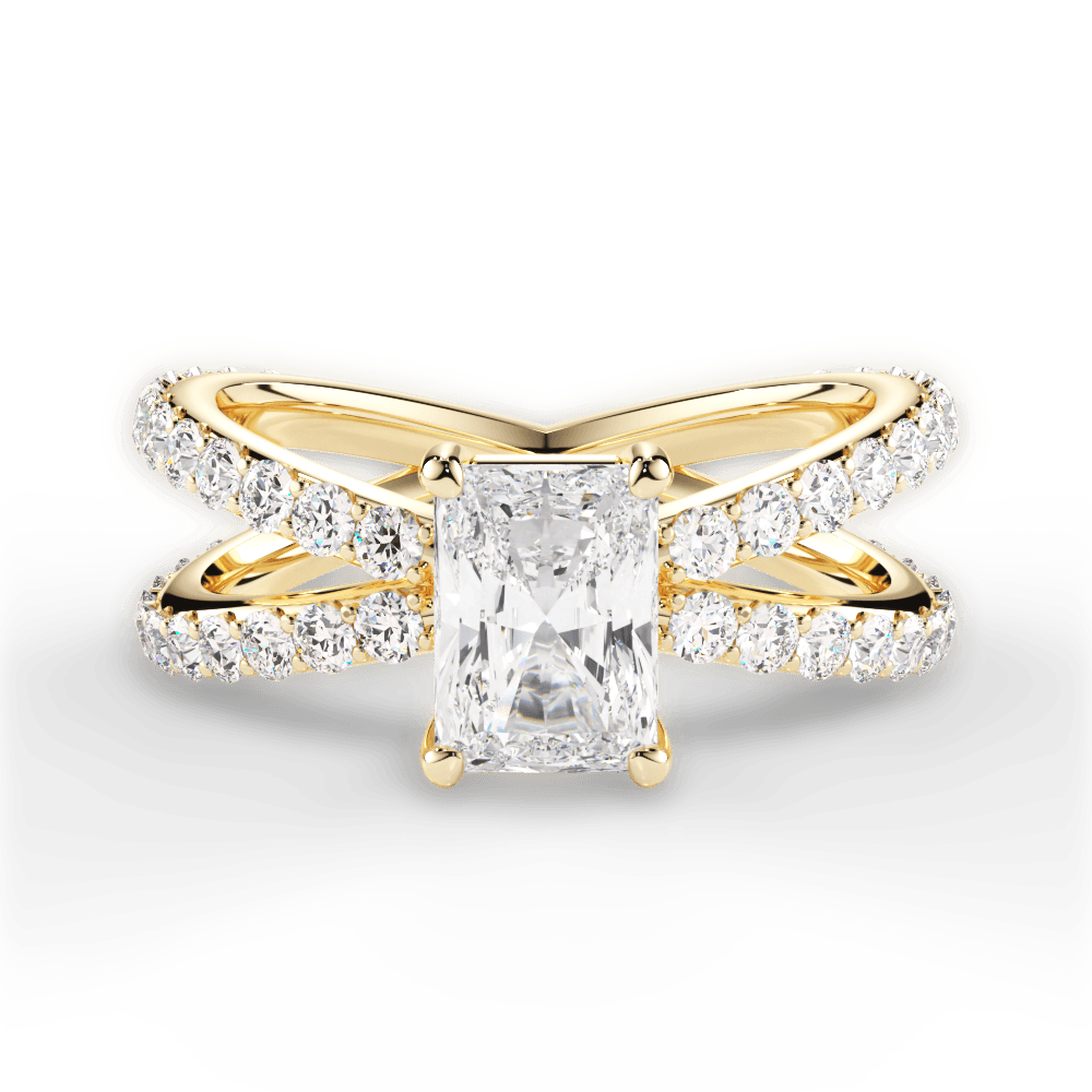 14kt Yellow Gold/18kt Yellow Gold/radiant/top