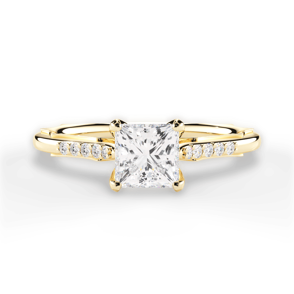 14kt Yellow Gold/18kt Yellow Gold/princess/top