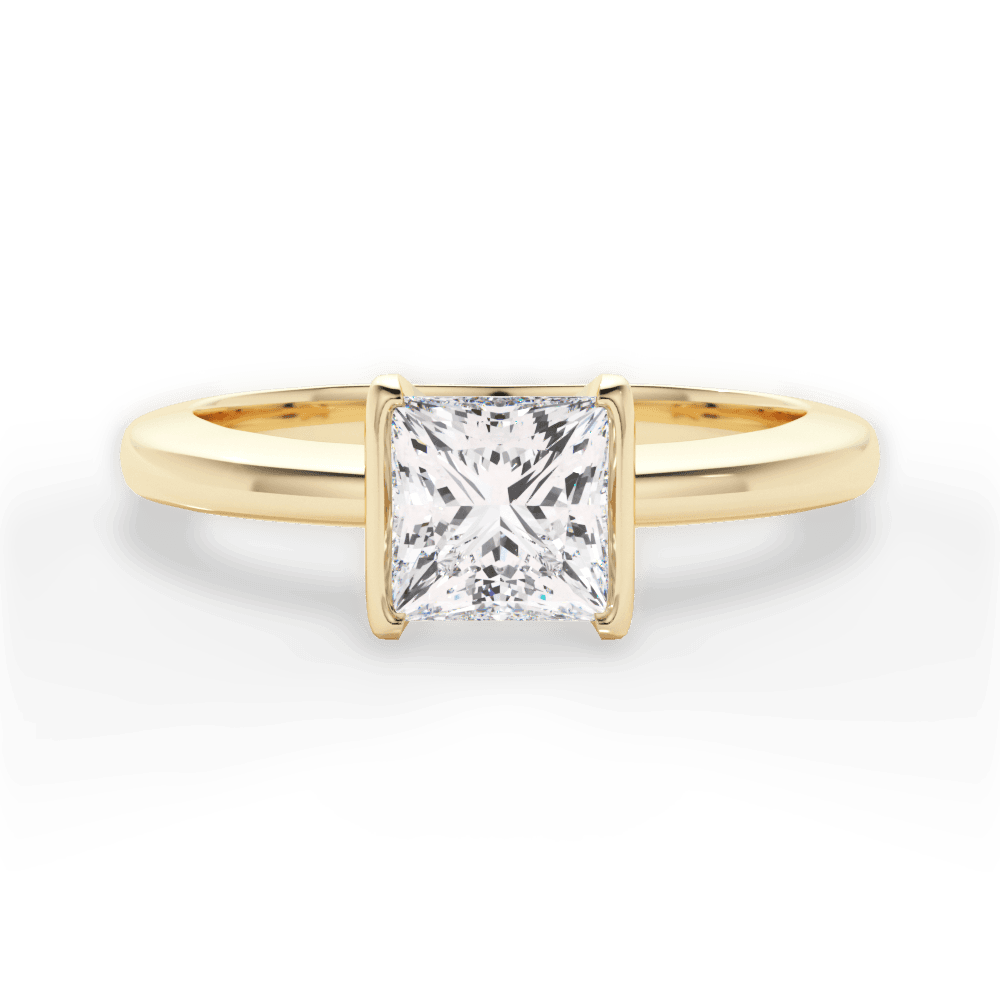 14kt Yellow Gold/18kt Yellow Gold/princess/top
