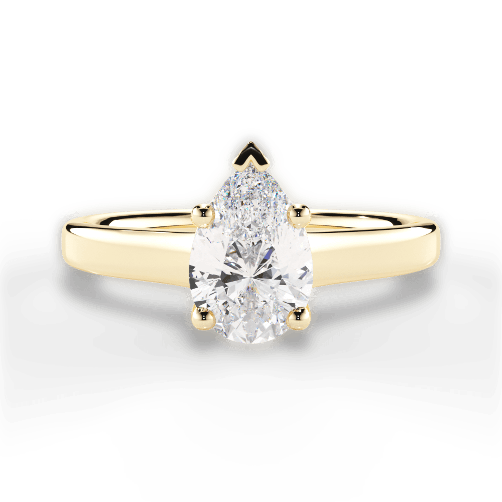 14kt Yellow Gold/18kt Yellow Gold/pear/top