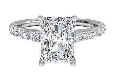 radiant cut engagement ring