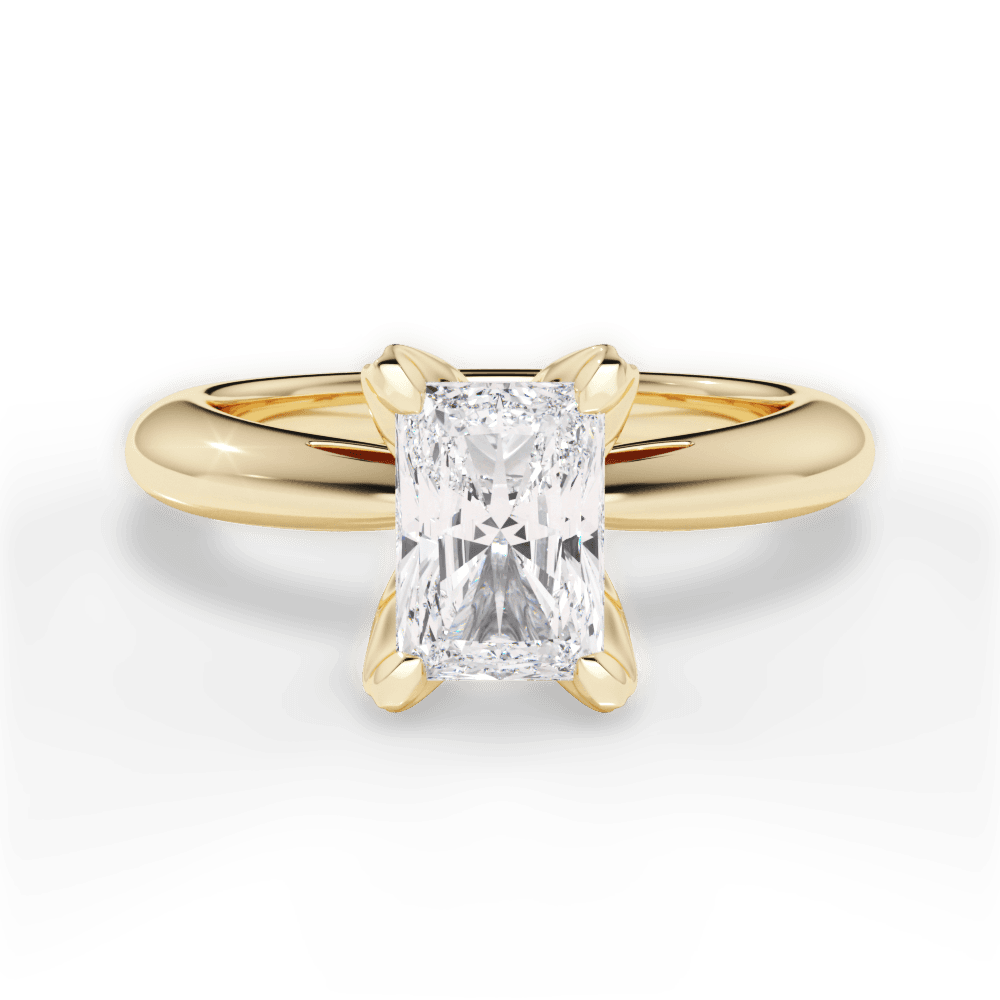 14kt Yellow Gold/18kt Yellow Gold/radiant/top