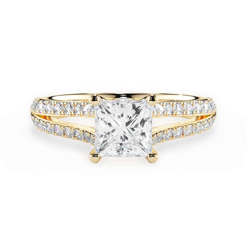 14kt Yellow Gold/18kt Yellow Gold/princess/top