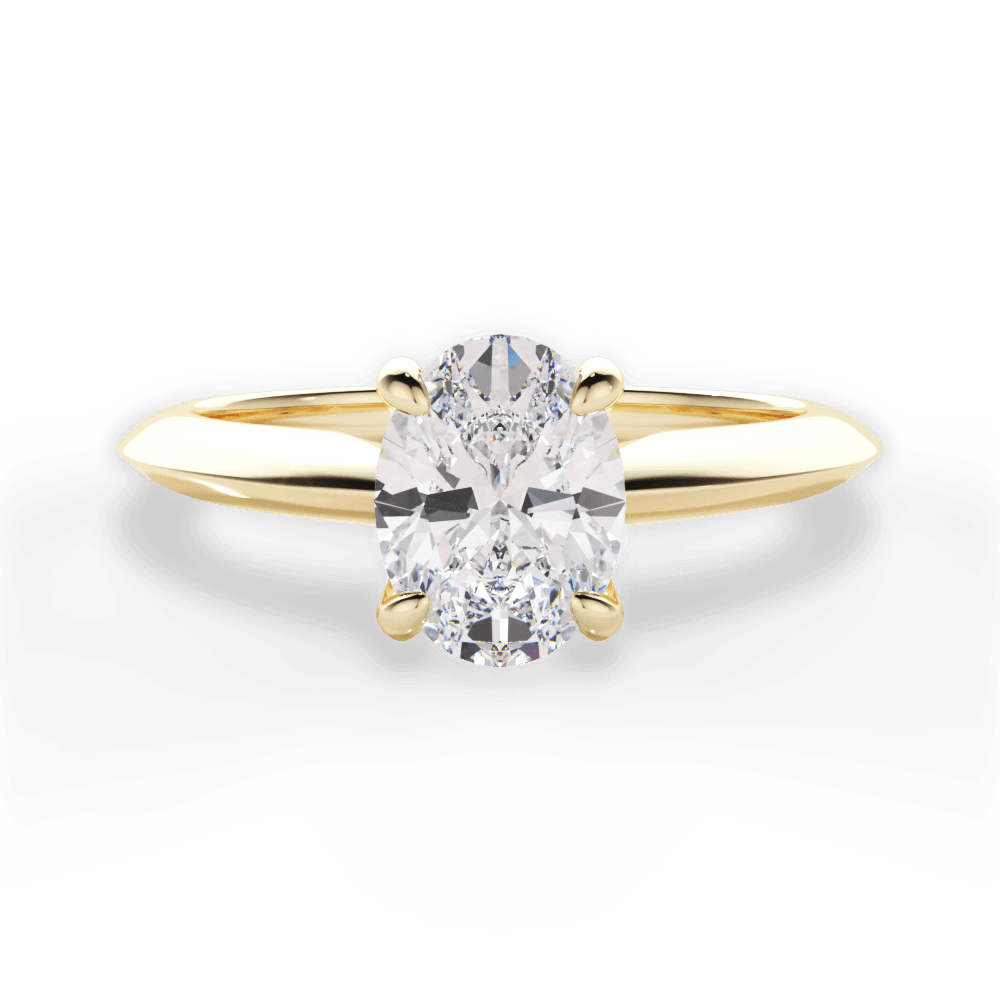 14kt Yellow Gold/18kt Yellow Gold/oval/top