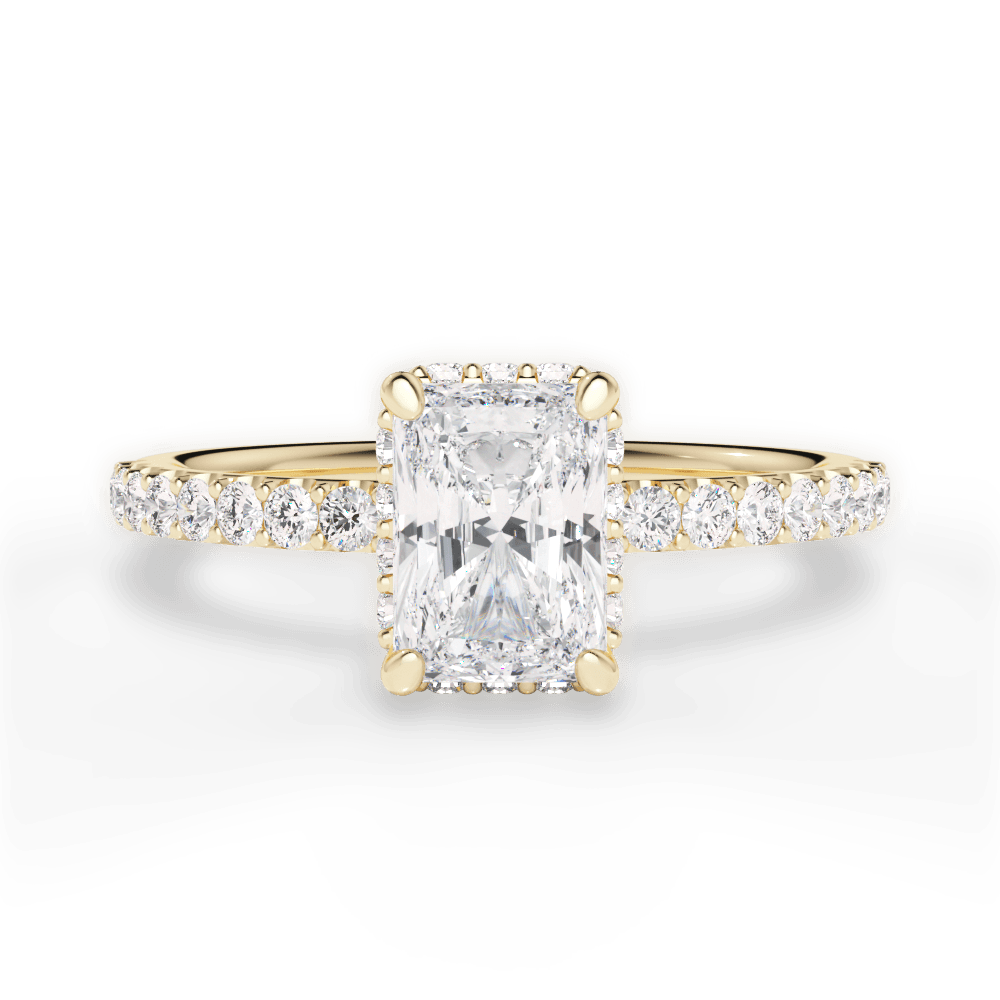 14kt Yellow Gold/18kt Yellow Gold/radiant/top
