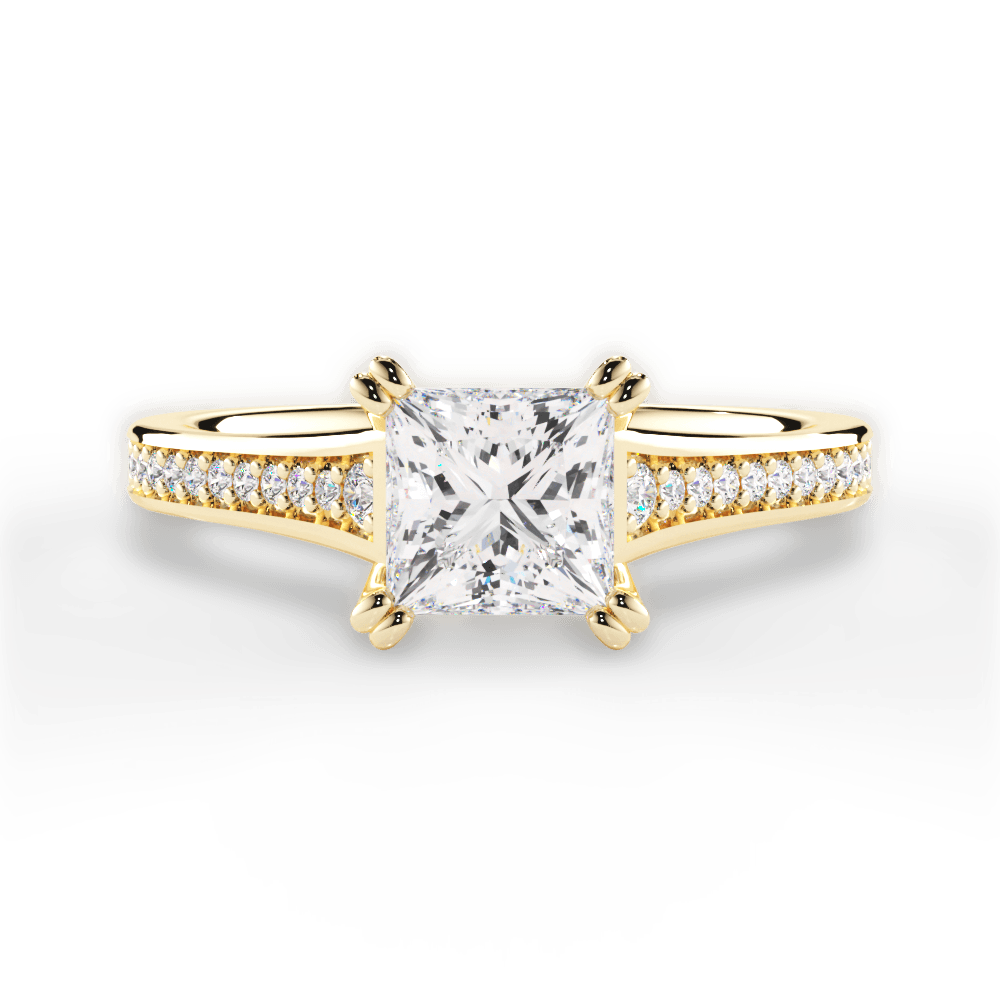 14kt Yellow Gold/18kt Yellow Gold/princess/top
