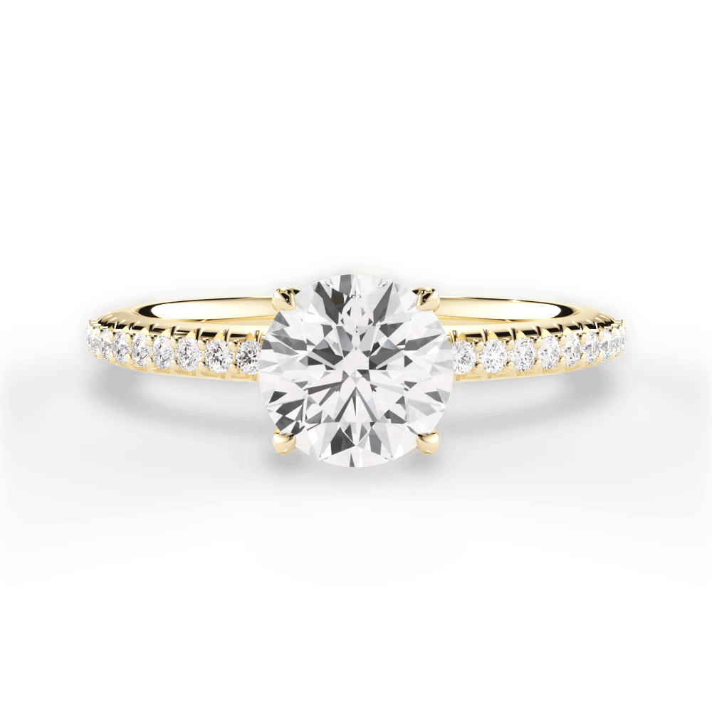 14kt Yellow Gold/18kt Yellow Gold/round/top