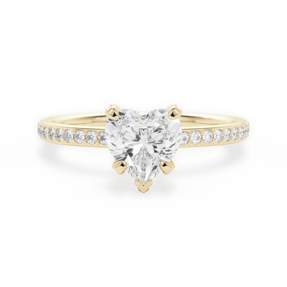 14kt Yellow Gold/18kt Yellow Gold/heart/top