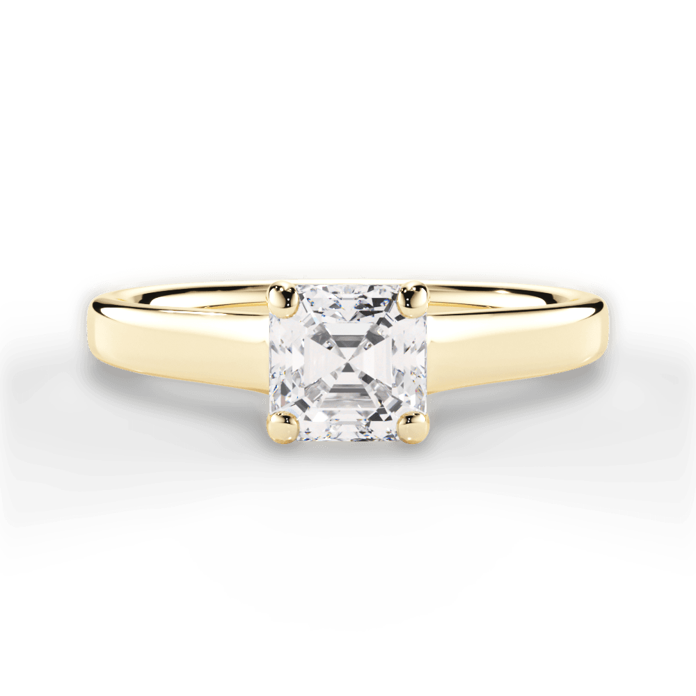 14kt Yellow Gold/18kt Yellow Gold/asscher/top