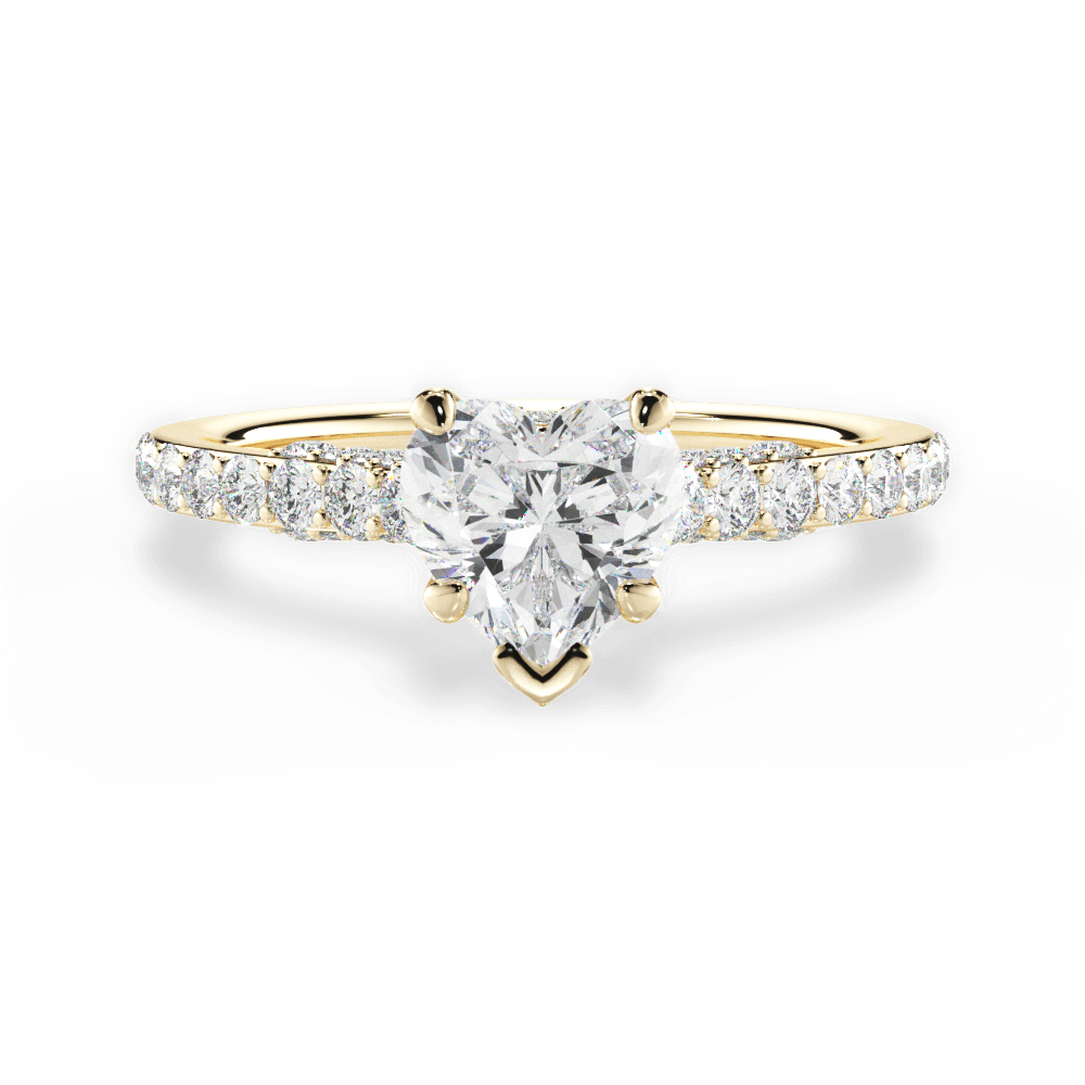 14kt Yellow Gold/18kt Yellow Gold/heart/top