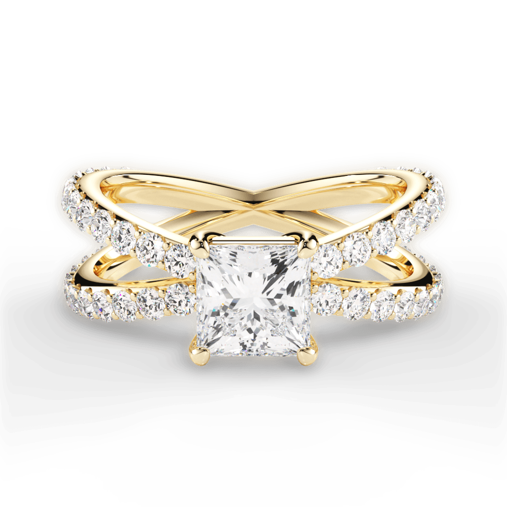 14kt Yellow Gold/18kt Yellow Gold/princess/top