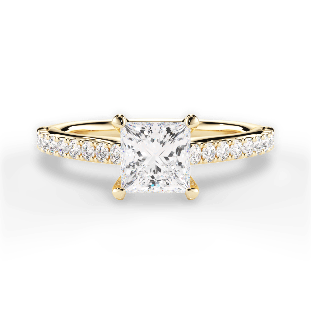 14kt Yellow Gold/18kt Yellow Gold/princess/top