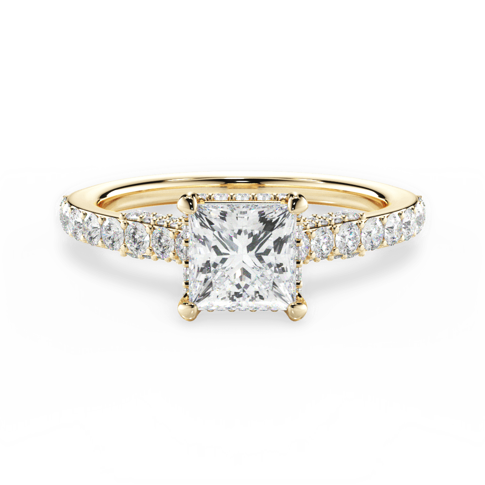 14kt Yellow Gold/18kt Yellow Gold/princess/top