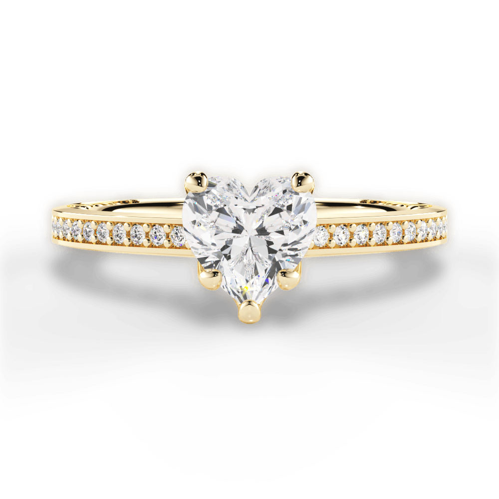 14kt Yellow Gold/18kt Yellow Gold/heart/top
