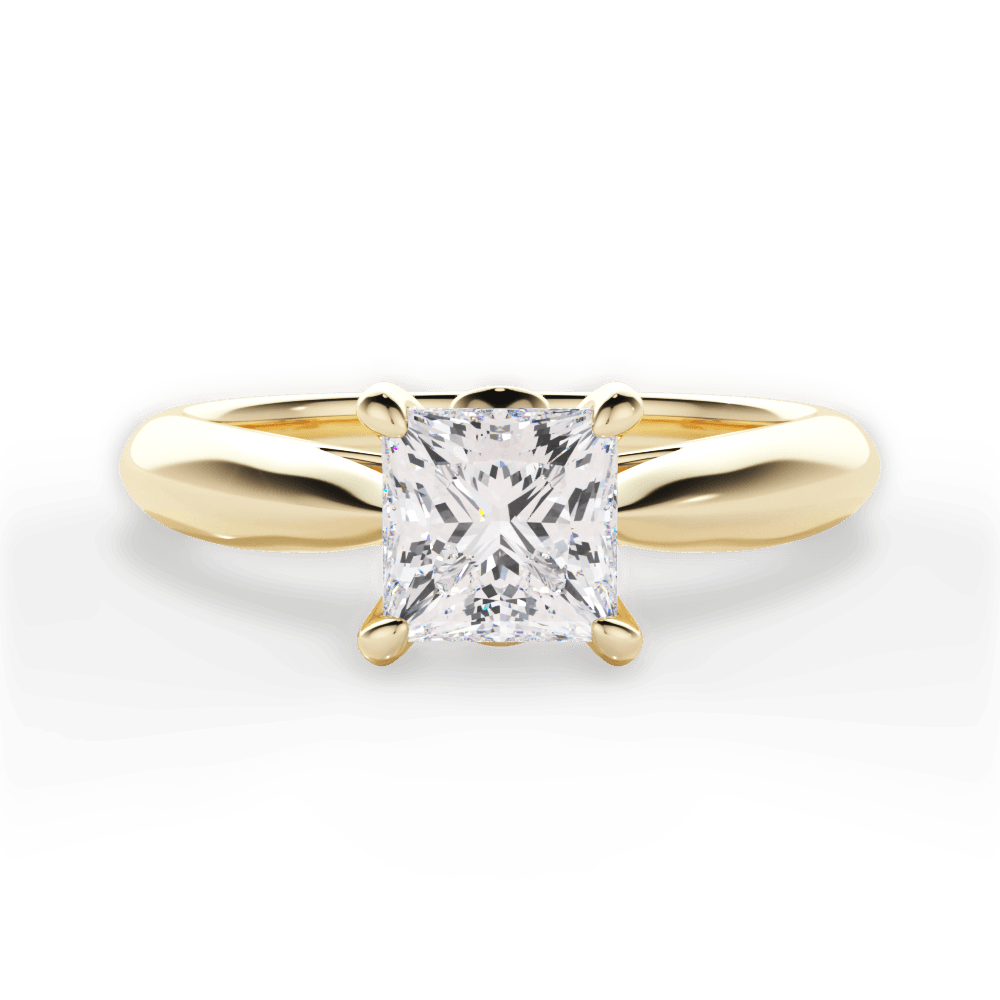 14kt Yellow Gold/18kt Yellow Gold/princess/top