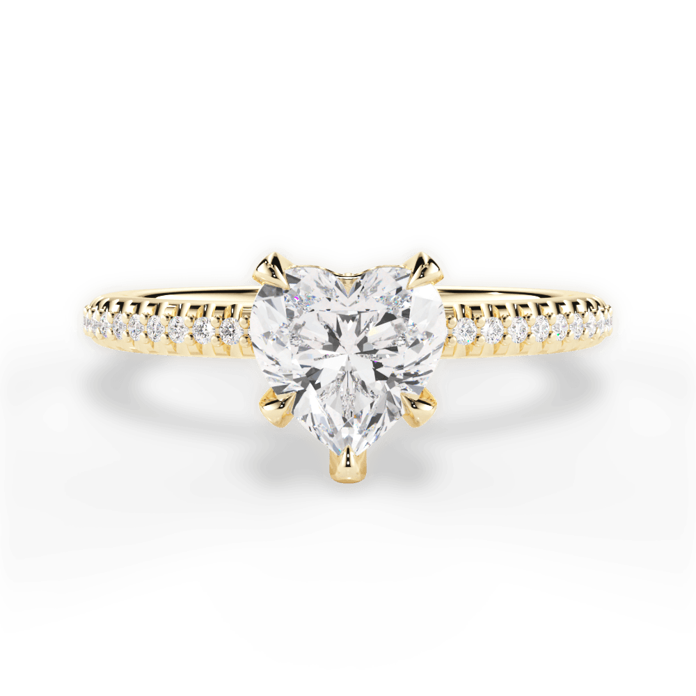 14kt Yellow Gold/18kt Yellow Gold/heart/top
