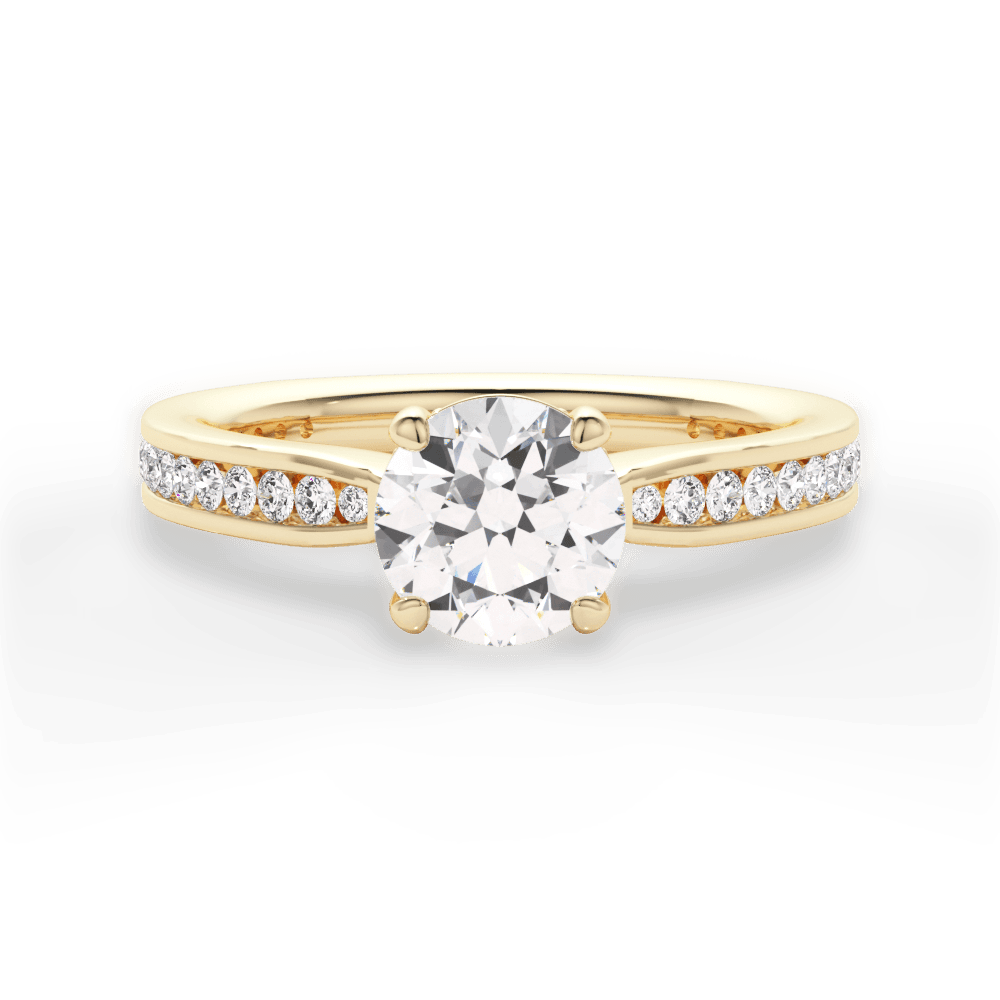 14kt Yellow Gold/18kt Yellow Gold/round/top