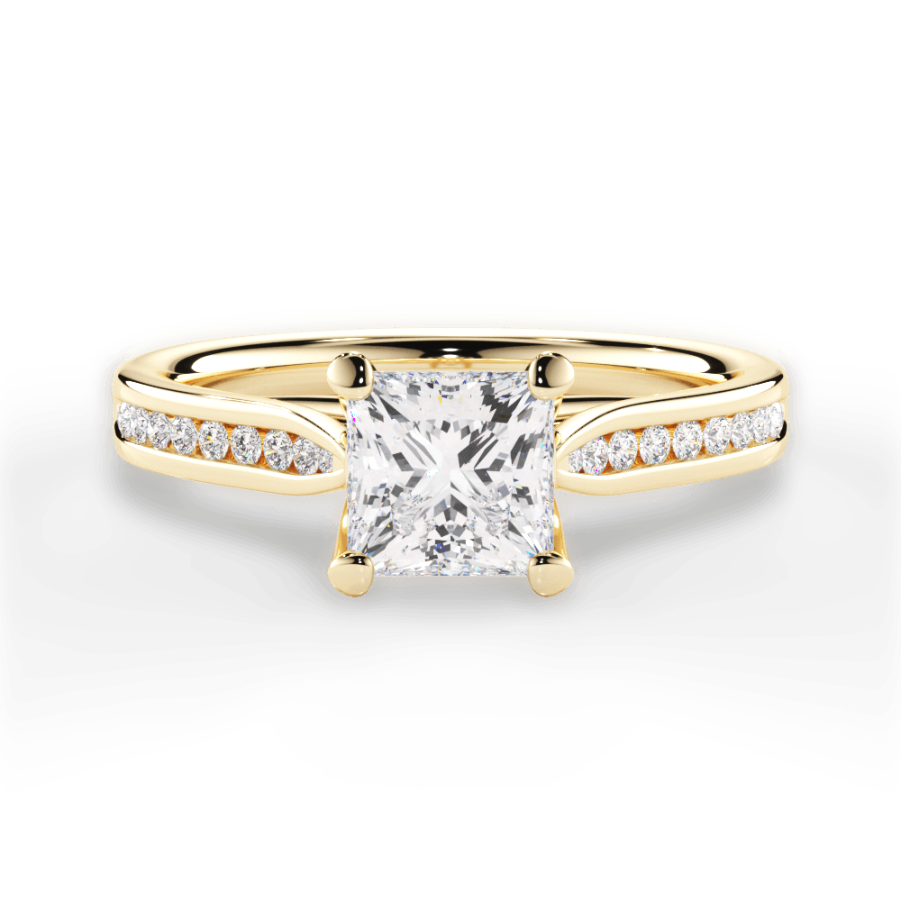 14kt Yellow Gold/18kt Yellow Gold/princess/top