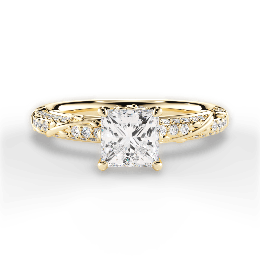 14kt Yellow Gold/18kt Yellow Gold/princess/top