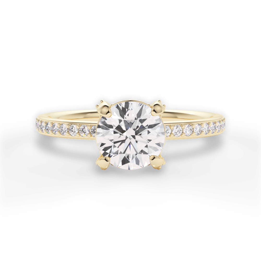 14kt Yellow Gold/18kt Yellow Gold/round/top
