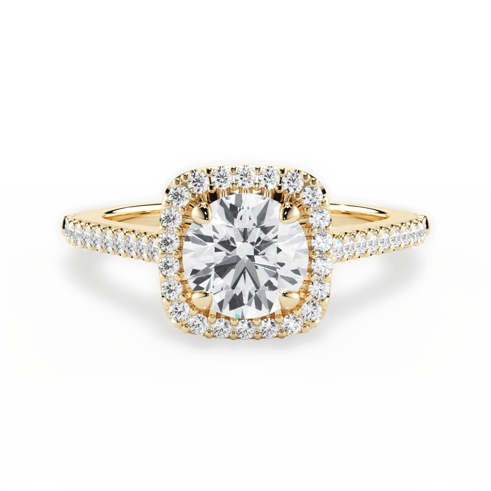 14kt Yellow Gold/18kt Yellow Gold/round/top