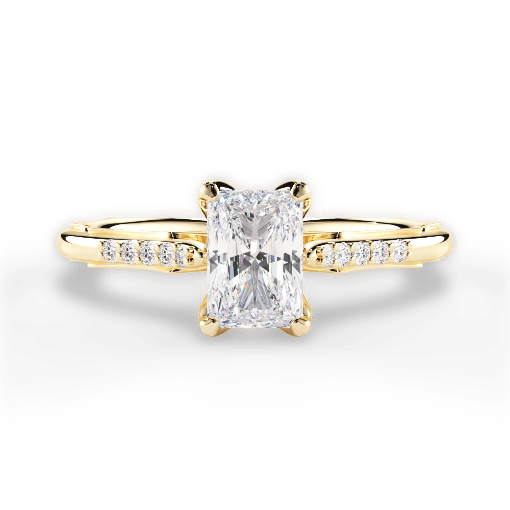 14kt Yellow Gold/18kt Yellow Gold/radiant/top