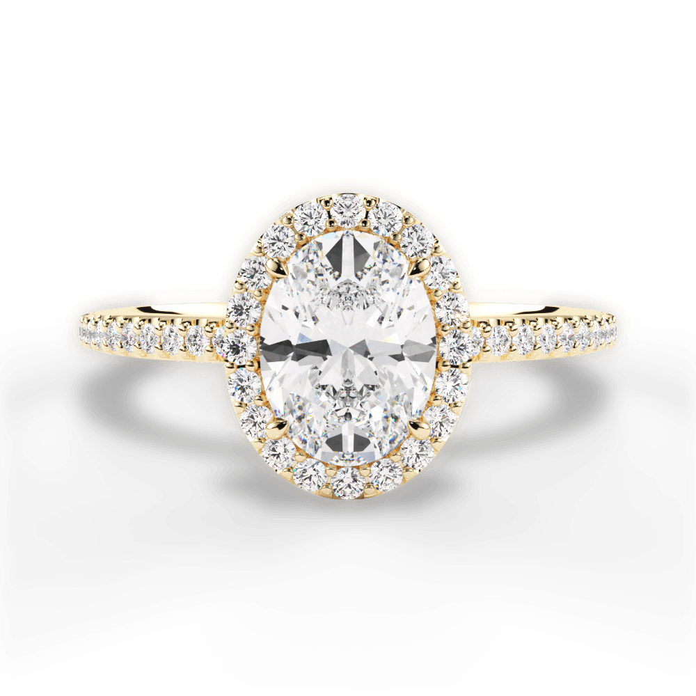 14kt Yellow Gold/18kt Yellow Gold/oval/top