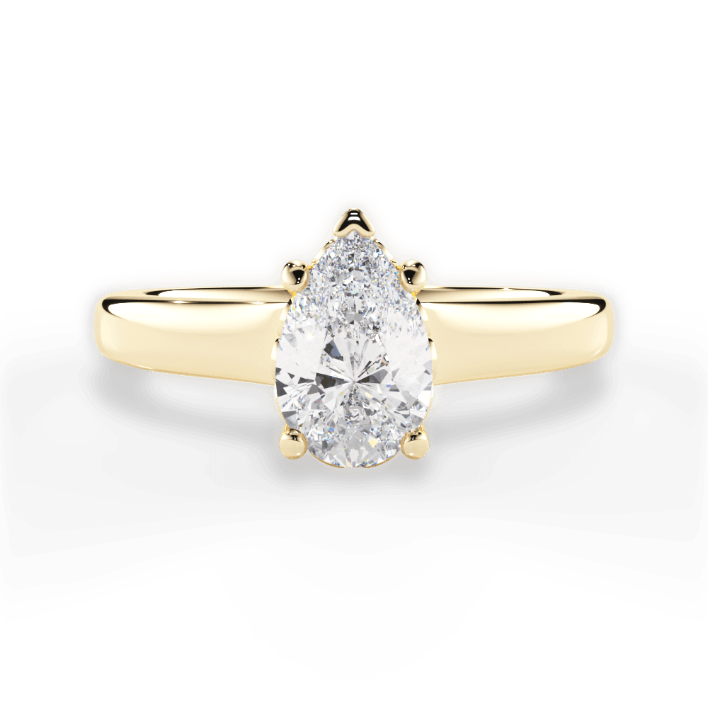 14kt Yellow Gold/18kt Yellow Gold/pear/top