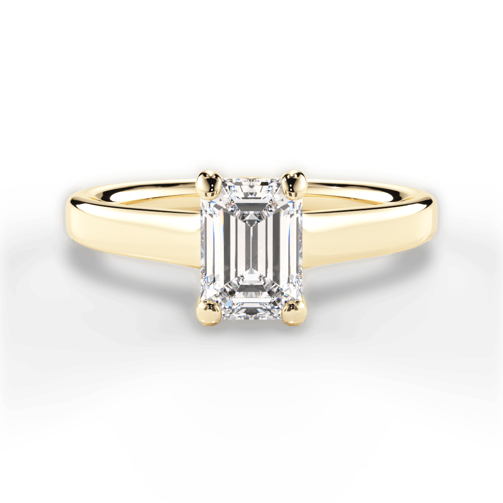 14kt Yellow Gold/18kt Yellow Gold/emerald/top