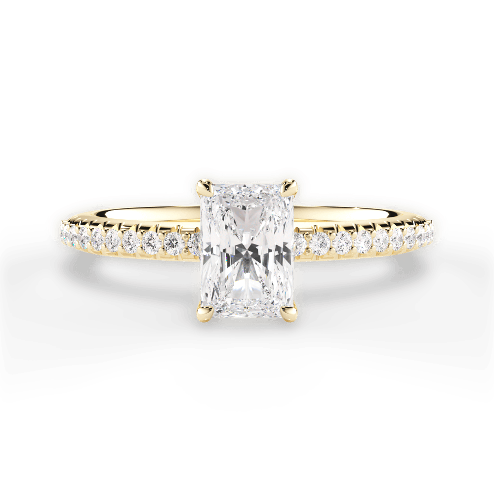 14kt Yellow Gold/18kt Yellow Gold/radiant/top