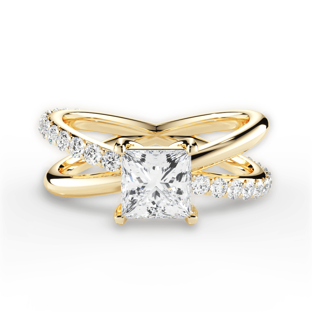 14kt Yellow Gold/18kt Yellow Gold/princess/top