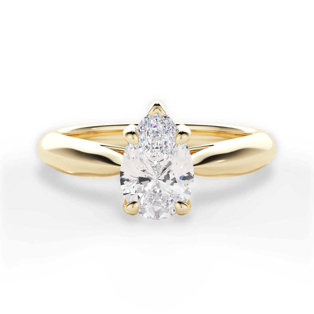 14kt Yellow Gold/18kt Yellow Gold/pear/top